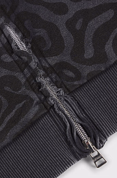 Свитшот Animal Print с молнией на спине от бренда HUGO