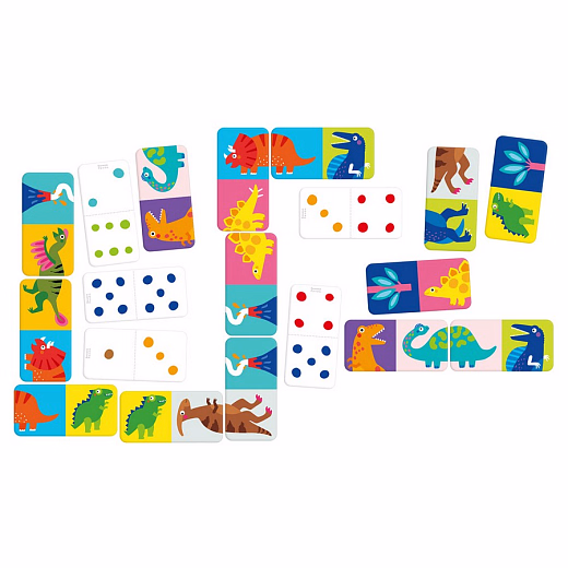 Игра домино Динозавры от бренда Banana Panda