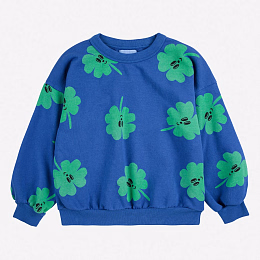 Свитшот Blue Lucky Clover от бренда Bobo Choses