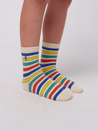 Носки 2 пары Multicolor Stripes от бренда Bobo Choses