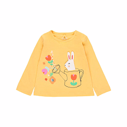 Лонгслив и джинсы Flower Bunny от бренда Boboli
