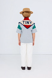 Футболка COLOR BLOCK от бренда Tinycottons Серый