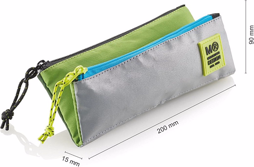 Пенал с тремя отделениями Трехцветный зеленый от бренда MiquelRius