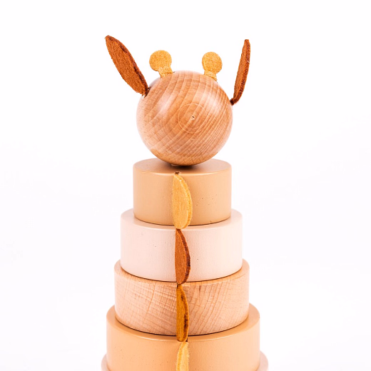 Пирамидка Жираф Леони от бренда Egmont Toys