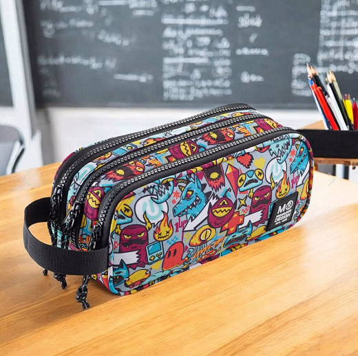 Пенал Монстрики с тремя отделениями от бренда MiquelRius