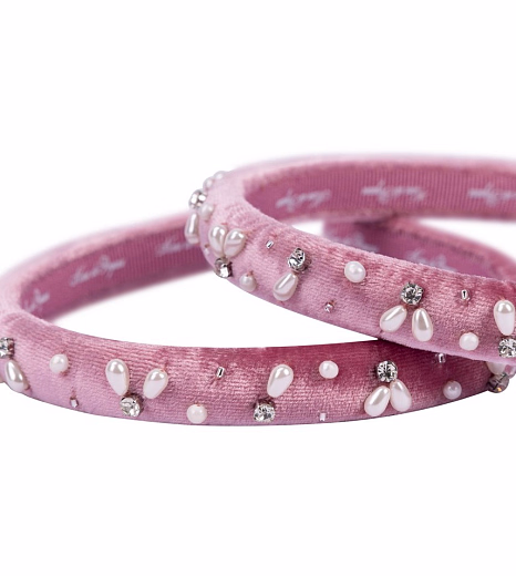 Ободок «Воспоминание 2.0» розовый от бренда Kosa do Poyasa