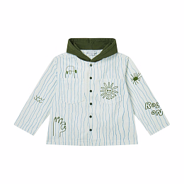 Ветровка с голубыми полосками от бренда Stella McCartney kids