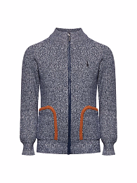 Джемпер с карманами на молнии от бренда Trussardi