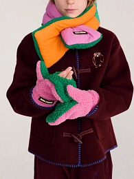 Варежки pink Color Block от бренда Bobo Choses