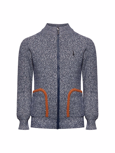 Джемпер с карманами на молнии от бренда Trussardi