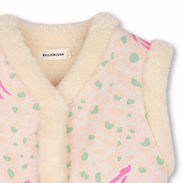 Жилет джинсовый с мехом от бренда Billieblush