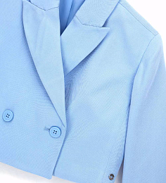 Кроп-жакет голубого цвета от бренда Original Marines