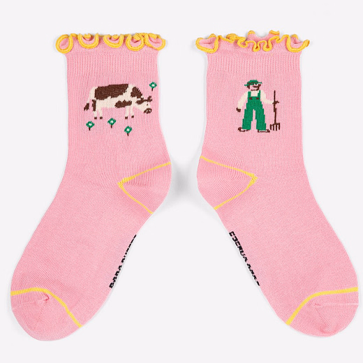 Носки Farm Adventure Pink от бренда Bobo Choses