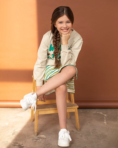 Юбка STRIPES MULTICOLOR от бренда Tinycottons