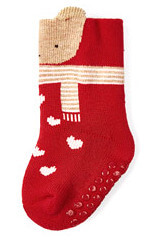 Носки с медвежатами красного цвета от бренда Mayoral