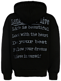 Толстовка LLL Black Grey с молнией от бренда Stormies