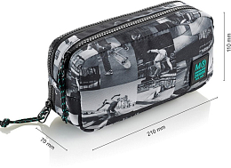 Пенал с двумя отделениями Скейт парк от бренда MiquelRius