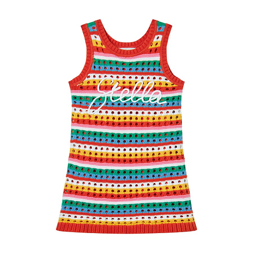 Платье вязанное разноцветное от бренда Stella McCartney kids