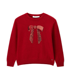 Джемпер с бантом в пайетках от бренда Original Marines