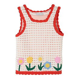 Майка-топ Floral Applique от бренда Stella McCartney kids
