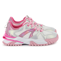 Кроссовки с розовыми деталями от бренда Billieblush