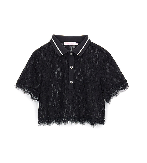 Блузка ажурная черного цвета от бренда Original Marines