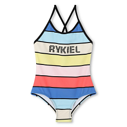 Купальник в разноцветную полоску от бренда SONIA RYKIEL