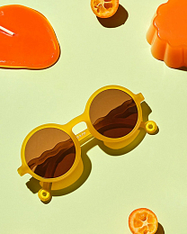 Очки KIDS Round Sunglasses-Citrus Garden-Citrus Yellow от бренда Olivio and Co