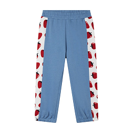 Брюки с лампасами и клубничками от бренда Stella McCartney kids