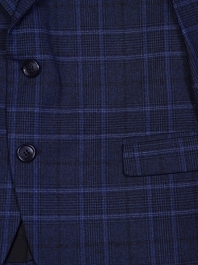 Пиджак синий в клетку от бренда Aletta