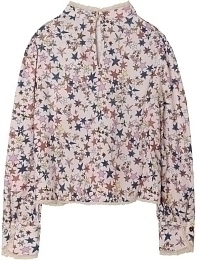 Блуза с принтом звезд от бренда Zadig & Voltaire