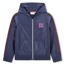 Толстовка атласная Navy Logo от бренда HUGO