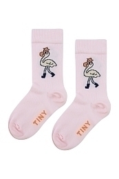 Носки с фламинго от бренда Tinycottons