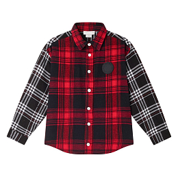 Рубашка Check Print от бренда Stella McCartney kids