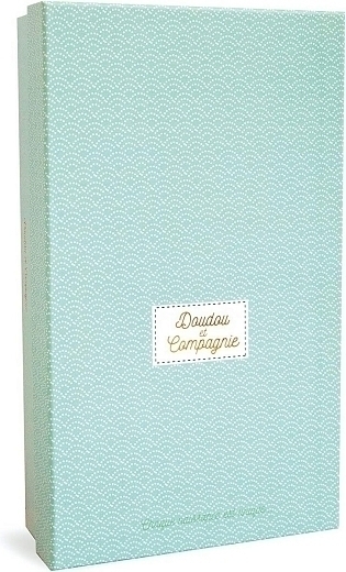 Зайка с голубыми ушками с комфортером от бренда Doudou et Compagnie