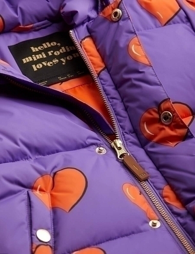 Куртка HEARTS LILAC от бренда Mini Rodini