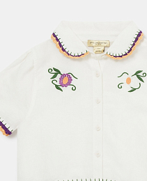 Блузка c вышитыми цветами от бренда Stella McCartney kids