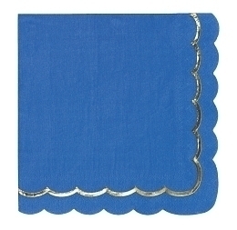 Салфетки Морской синий с золотом 16 шт от бренда Tim & Puce Factory