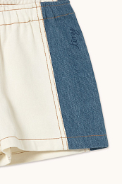 Шорты denim Color block от бренда Tinycottons