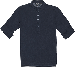 Рубашка с воротничком-стойкой темно-синяя от бренда Antony Morato