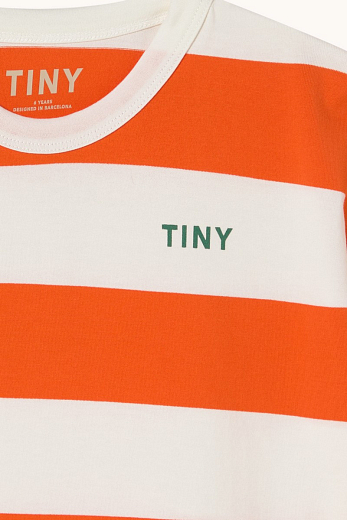 Футболка Orange stripes от бренда Tinycottons Оранжевый