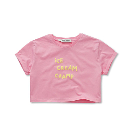 Футболка кроп Ice cream pink от бренда Sproet & Sprout Розовый