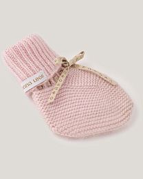 Носки розового цвета с бежевой лентой от бренда Anna Leon