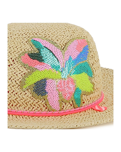 Шляпа с декором MULTICO от бренда Billieblush