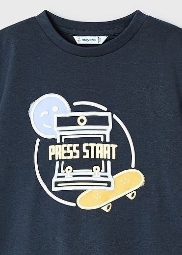 Футболка Press Start от бренда Mayoral Синий