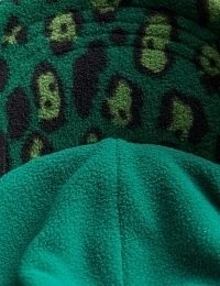 Кепка LEOPARD FLEECE GREEN от бренда Mini Rodini