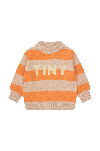Джемпер Stripes Beige Orange от бренда Tinycottons