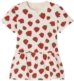 Платье Strawberry Cotton Ribbed от бренда Stella McCartney kids