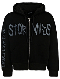 Толстовка LLL Black Grey с молнией от бренда Stormies