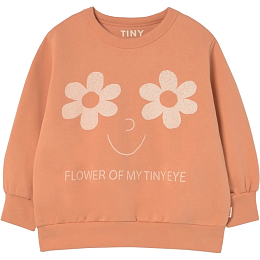 Свитшот FLOWERS EYES GRAPHIC от бренда Tinycottons
